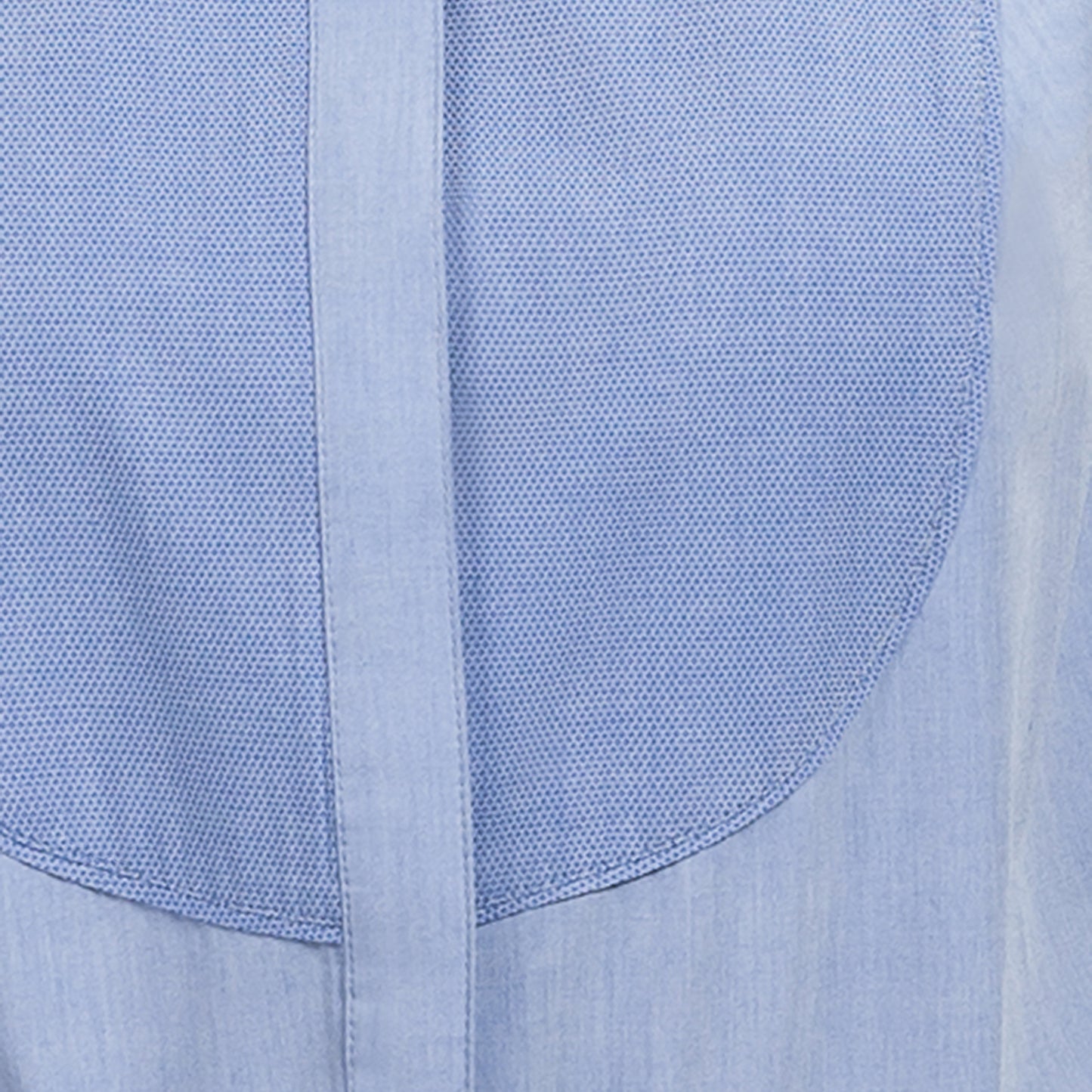 JNK BRONTE Banded Collar Tuxedo Shirt - Cobalt Blue Poplin