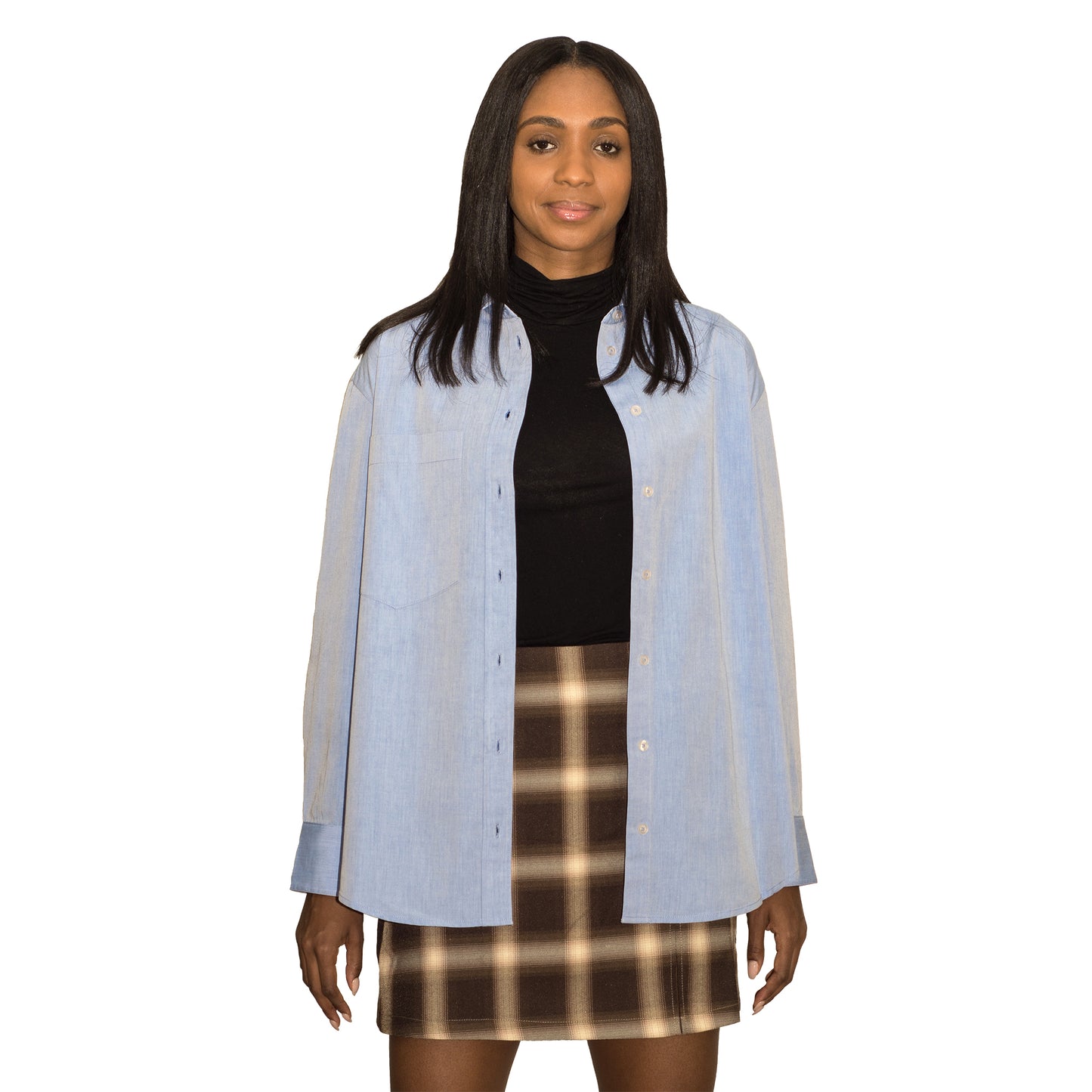 JNK THEO Boyfriend Shirt - Solid White Poplin